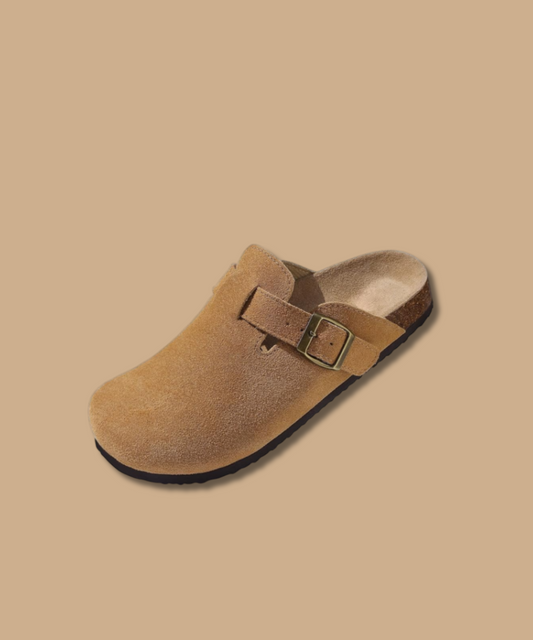 Cozy Closed-Toe Brown Slippers